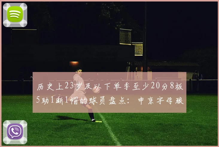 历史上23岁及以下单季至少20分8板5助1断1帽的球员盘点：申京字母狼王等人